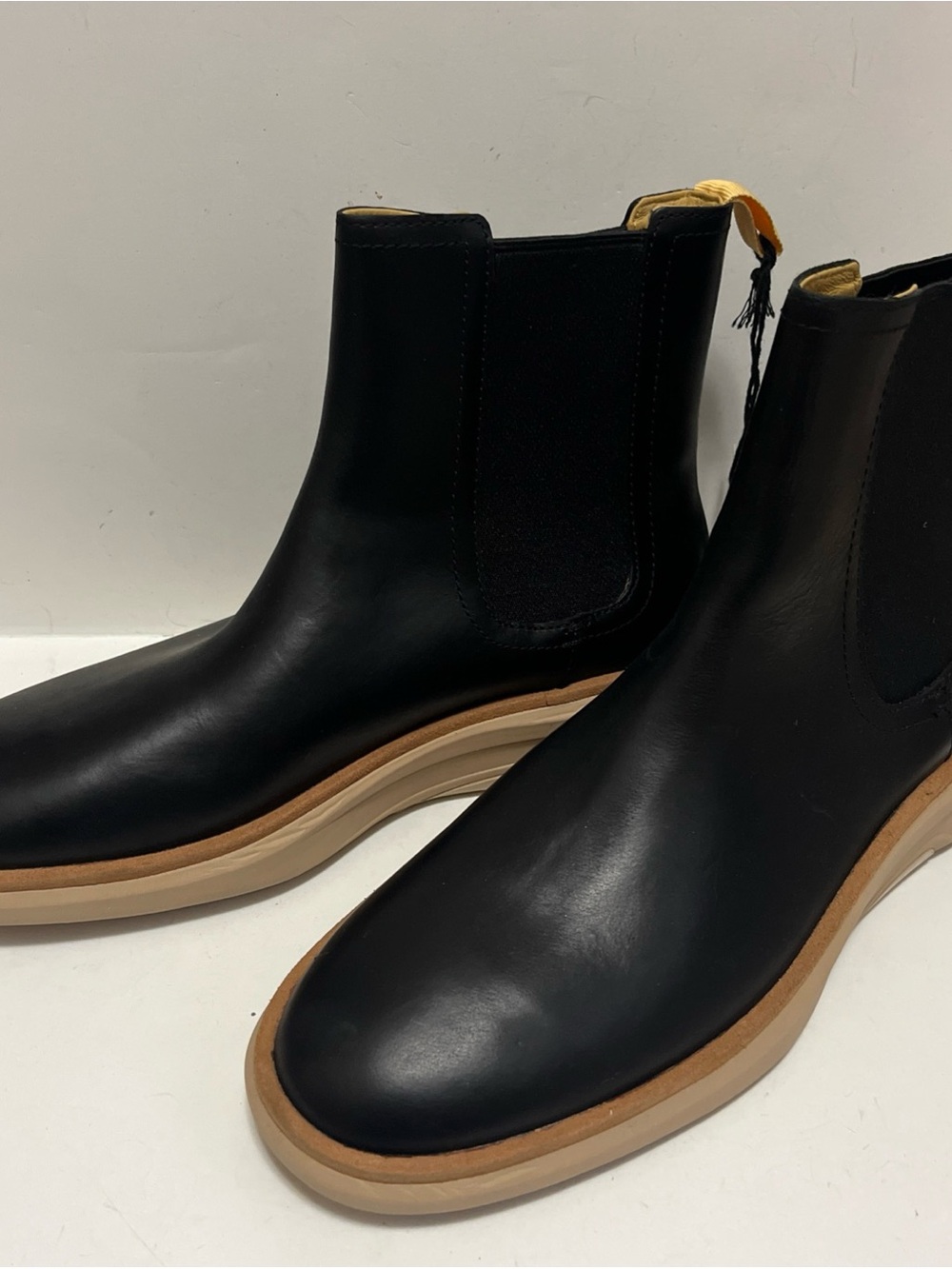 NWOB Sperry Top-Sider Gold Cup Commodore PLUSHWAVE Chelsea Boot Black Size 8.5